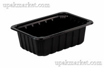 Лоток под запайку 1700мл PPHO EC (CН30) 238х166х75 черный с салфеткой ГП