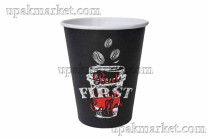 Стакан бумажный 350мл 90мм ГН First /20уп х 50шт/