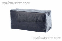 Салфетки 33х33см 2 слоя черные PLUSHE Professional 200 листов 8 упаковок в коробке 1/8 сложение 