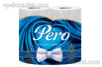 Туалетная бумага PERO CLASSIC blue 3-х слойная, по 4 рулона 