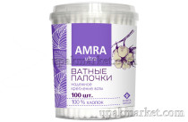 Ватные палочки 100шт АМРА Бумфа