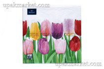 Салфетки 33х33 3 - слойн. Art Bouquet 20 шт  Море тюльпанов