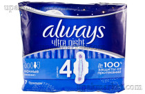 Прокладки "Night Single" 4 размер 7шт Always Ультра Prokter@Gamble