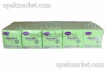 Салфетки 24х24 однослойные 100 листов Стандарт Салатовые PLUSHE