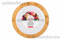 Тарелка пластиковая 220мм с каемочкой "Золотой мрамор"  Royal Party