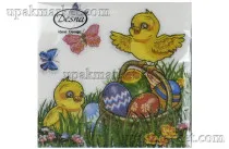 Салфетки 25х25 1-слойн. Цыплята 40л ДЕСНА