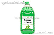 Гель для мытья посуды "Зеленое яблоко" 5л ПЭТ Forest Clean