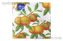 Салфетки 33х33 3-слойные PERO Prestige 20 листов, Апельсины