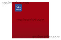 Салфетки 33х33 3-слойные PERO Prestige, Красные, по 20 листов