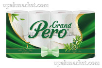 Туалетная бумага GRAND PERO 3х сл. 16,3м (8 рулонов упаковке)