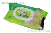 Влажные салфетки 80шт с клапаном детские Авангард Pamperino