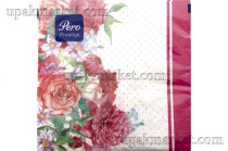 Салфетки 33х33 3-слойные PERO Prestige 20 листов, Весенний букет