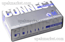 Перчатки нитриловые неопудр.смотр. CONNECT BLUE NITRILE M /10х200шт/ (10) голубые