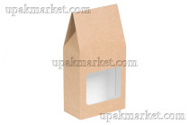 ОСК упаковка под чай TeaBox крафт с окном 182х92х50 (550шт)