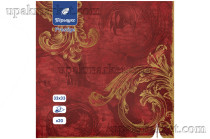 Салфетки 33х33 3-слойные PERO Prestige 20 листов, Красный бархат